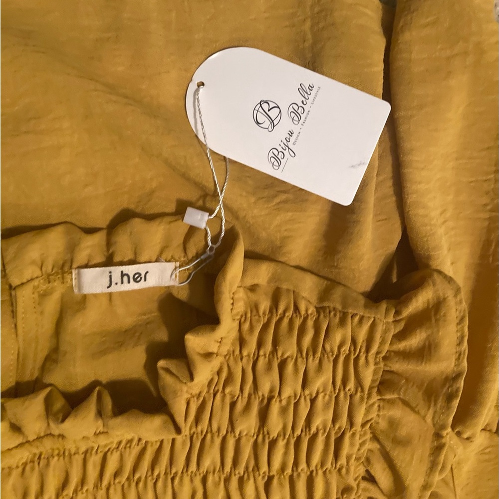J. Her Smocked Ruffle Dress NWT - Picture 7 of 10